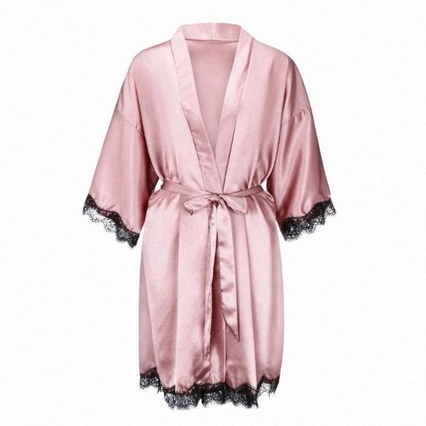 women's sleepwear satin short kimono bridesmaids lingerie robes luxury female bathrobes ladies dressing gown b3mo#, Black;red
women's sleepwear satin short kimono bridesmaids lingerie robes luxury female bathrobes ladies dressing gown b3mo#, Black;red