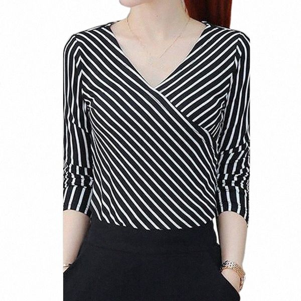 women's blouses & shirts 2021 ly fashion blouse ladies long sleeved irregularity shirt with v-neck stripe ropa de mujer 18f6#, White
women's blouses & shirts 2021 ly fashion blouse ladies long sleeved irregularity shirt with v-neck stripe ropa de mujer 18f6#, White