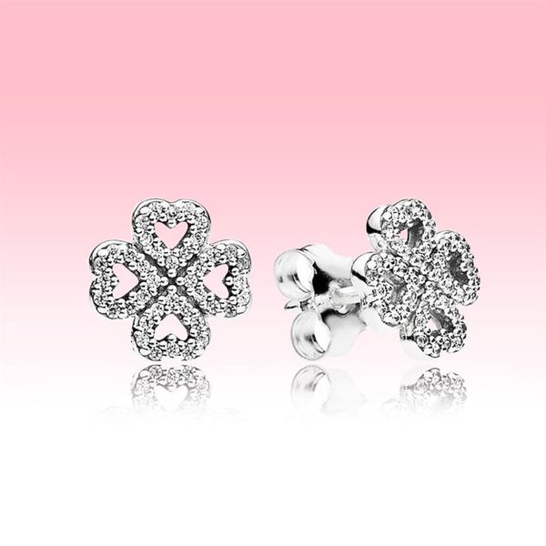 lucky clover stud earring 925 sterling silver women wedding jewelry with original box for pandora cz diamond earrings set2716, Golden;silver
lucky clover stud earring 925 sterling silver women wedding jewelry with original box for pandora cz diamond earrings set2716, Golden;silver
