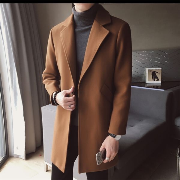 men's wool blends autumn winter korean men's slim fit wool coat male cashmere blended long overcoat black brown jacket outerwear s
men's wool blends autumn winter korean men's slim fit wool coat male cashmere blended long overcoat black brown jacket outerwear s