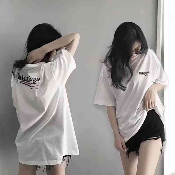 fashion balencigass designer t shirts summer sleeve high-end men's short women's loose cotton shirts leisure sports, White;black
fashion balencigass designer t shirts summer sleeve high-end men's short women's loose cotton shirts leisure sports, White;black