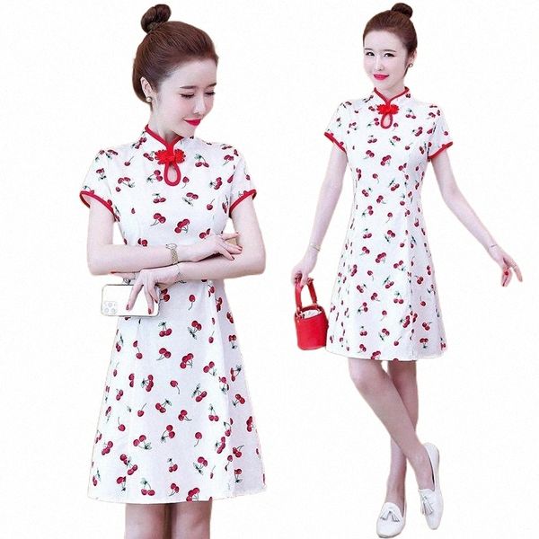 plus size -4xl 2021 new summer white print short sleeve qipao for women chinese modern cheongsam party casual traditional dress z4m1#, Red
plus size -4xl 2021 new summer white print short sleeve qipao for women chinese modern cheongsam party casual traditional dress z4m1#, Red