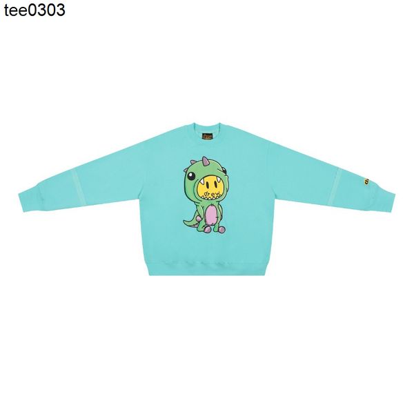 high version drewss autumn and winter new dinosaur print high street loose round neck plush sweater, Black
high version drewss autumn and winter new dinosaur print high street loose round neck plush sweater, Black