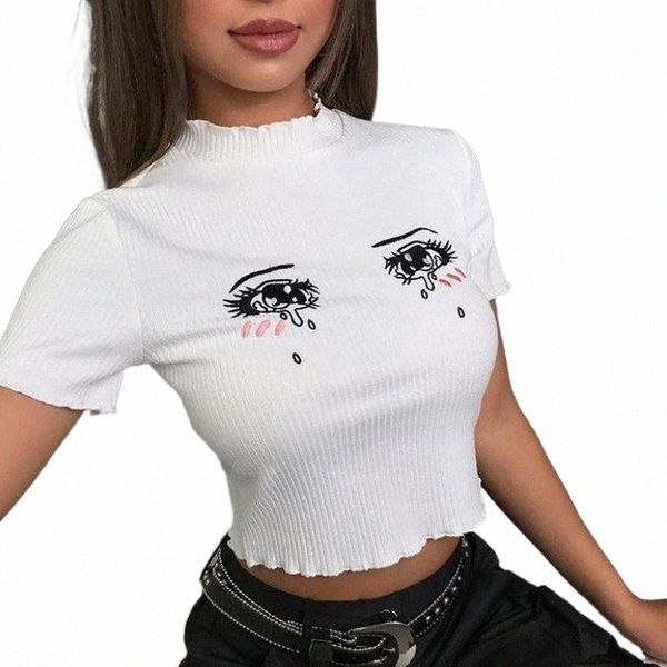 women white short sleeve t shirt cropped embroidery o-neck knitted t-shirt summer bodycon crop women's d5bg#
women white short sleeve t shirt cropped embroidery o-neck knitted t-shirt summer bodycon crop women's d5bg#