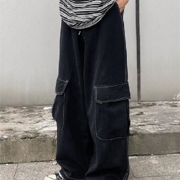 women's pants capris harajuku kpop y2k baggy cargo pants women y3k cyber japanese loose wide leg trousers 90s hippie pockets gothic ove, Black;white
women's pants capris harajuku kpop y2k baggy cargo pants women y3k cyber japanese loose wide leg trousers 90s hippie pockets gothic ove, Black;white