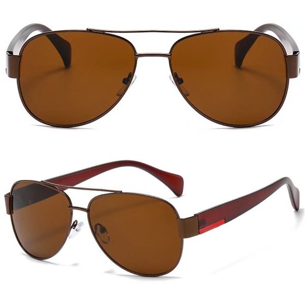 2pcs fashion sunglasses eyewear sun glasses designer mens womens brown metal frame dark brown 56mm lens, White;black
2pcs fashion sunglasses eyewear sun glasses designer mens womens brown metal frame dark brown 56mm lens, White;black