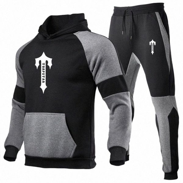 men's tracksuits autumn set trapstar london logo print custom made warm men pullover hoodie pants pocket casual spliced man sportswear, Gray
men's tracksuits autumn set trapstar london logo print custom made warm men pullover hoodie pants pocket casual spliced man sportswear, Gray