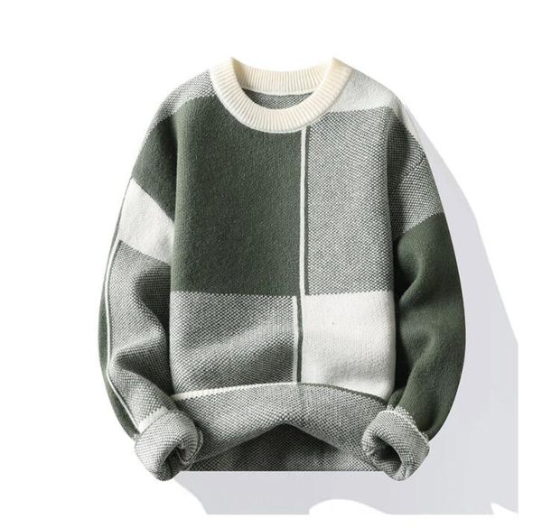 new causal sweater warm half turtleneck pullover knitted sweater men fashion patchwork knitting pullovers loose sweaters, White;black
new causal sweater warm half turtleneck pullover knitted sweater men fashion patchwork knitting pullovers loose sweaters, White;black