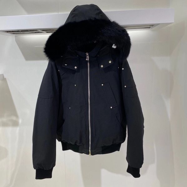 down jacket for men bomber designer hooded parkas winter coat warm zip chest pockets, Black
down jacket for men bomber designer hooded parkas winter coat warm zip chest pockets, Black