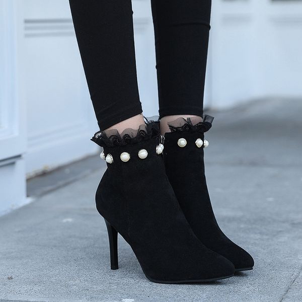 british style 2022 spring autumn single boots square toe thick heel net red thin high heels short boots female, Black
british style 2022 spring autumn single boots square toe thick heel net red thin high heels short boots female, Black