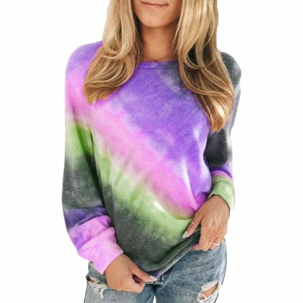 casual women o neck long sleeve tie-dye gradient print plus size pullover blouse lange mouw handwa regelmatige vrouwen polyester women', White
casual women o neck long sleeve tie-dye gradient print plus size pullover blouse lange mouw handwa regelmatige vrouwen polyester women', White