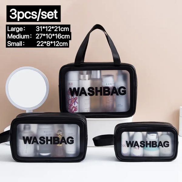 fashion famous designer clear toiletry bag 3pcs waterproof makeup bag 7a quality beautiful tote bags
fashion famous designer clear toiletry bag 3pcs waterproof makeup bag 7a quality beautiful tote bags