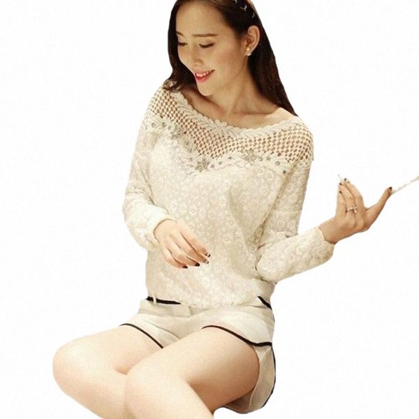 plus fashion floral women lace crochet rhinestone decoration blouses patchwork hollow out long sleeve blouse women's & shirts 794g#, White
plus fashion floral women lace crochet rhinestone decoration blouses patchwork hollow out long sleeve blouse women's & shirts 794g#, White