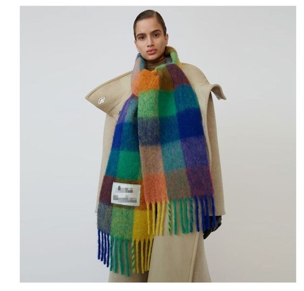 designer cashmere head acne studio scarf woman mens vintage fashion shawl rainbow tassel autumn winter thick warm student bib thickened shaw, Blue;gray
designer cashmere head acne studio scarf woman mens vintage fashion shawl rainbow tassel autumn winter thick warm student bib thickened shaw, Blue;gray