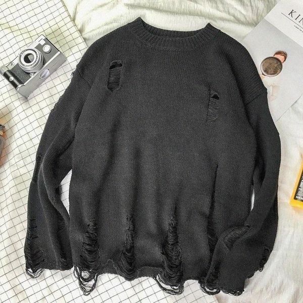 men's hoodies & sweatshirts retro aging ripped sweatshirt streetwear loose pullover hole fashion oversized fall cotton men and women z2, Black
men's hoodies & sweatshirts retro aging ripped sweatshirt streetwear loose pullover hole fashion oversized fall cotton men and women z2, Black