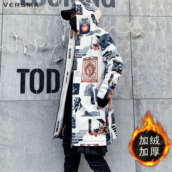 men's wool blends versma japanese harajuku print vintage mens hooded trench coat overcoat men hip hop winter gothic clothing men 5xl dr, Black
men's wool blends versma japanese harajuku print vintage mens hooded trench coat overcoat men hip hop winter gothic clothing men 5xl dr, Black