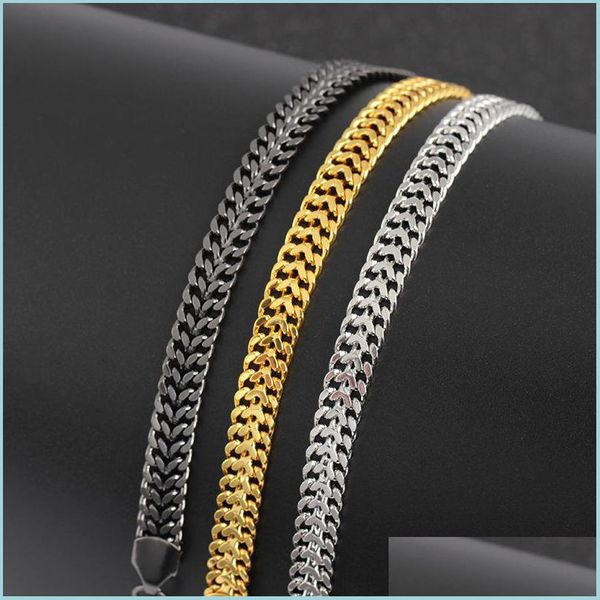 charm bracelets charm bracelets elegant /black/ for men women 7mm titanium steel curb cuban link chain party jewelry gift 3362 q2 dro dh6x7, Golden;silver
charm bracelets charm bracelets elegant /black/ for men women 7mm titanium steel curb cuban link chain party jewelry gift 3362 q2 dro dh6x7, Golden;silver