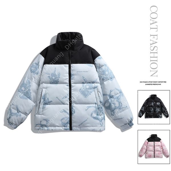 winter down jacket thicken couple clothing men outerwear loose warm windproof parker coat, Black
winter down jacket thicken couple clothing men outerwear loose warm windproof parker coat, Black