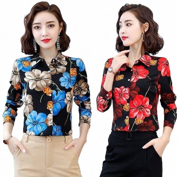 women's blouses & shirts blouse women autumn clothing shirt fashionable printed chiffon long-sleeved middle blusas mujer de moda q7sz#, White
women's blouses & shirts blouse women autumn clothing shirt fashionable printed chiffon long-sleeved middle blusas mujer de moda q7sz#, White