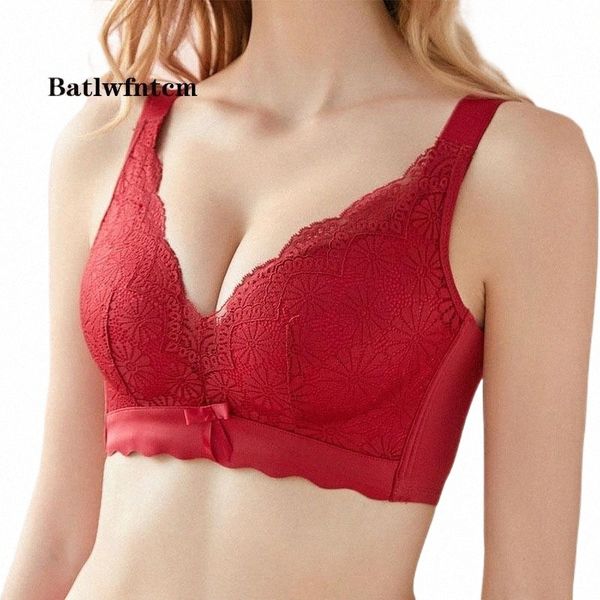 bras lace rimless bra small bust gathering underwear women's european and american large w8un#, Red;black
bras lace rimless bra small bust gathering underwear women's european and american large w8un#, Red;black
