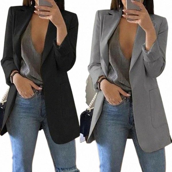 women long sleeve solid slim blazer coat office ladies work jackets formal suit elegant jacket blazer1 d2kf#, Black;brown
women long sleeve solid slim blazer coat office ladies work jackets formal suit elegant jacket blazer1 d2kf#, Black;brown