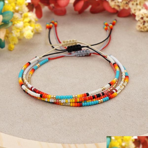 beaded strands bohemian beaded bracelets ethnic miyuki rice bead hand-woven mti-layer couple bracelet fashion jewelry drop jewelshops dhccr, Black
beaded strands bohemian beaded bracelets ethnic miyuki rice bead hand-woven mti-layer couple bracelet fashion jewelry drop jewelshops dhccr, Black