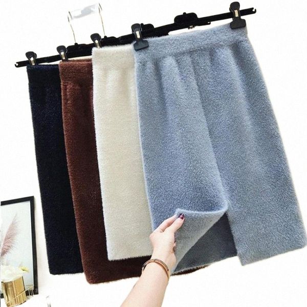autumn & winter elastic waist simple solid split knitted skirt high slim casual women skirts x4vo#, Black
autumn & winter elastic waist simple solid split knitted skirt high slim casual women skirts x4vo#, Black