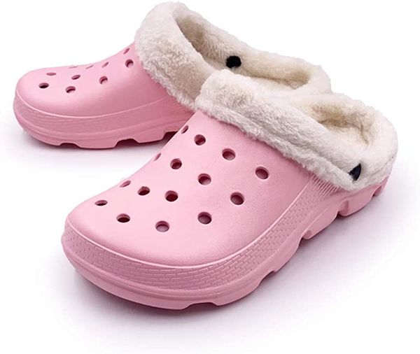 winter breathable warm fleece slippers garden classic lined clogs pink, Black
winter breathable warm fleece slippers garden classic lined clogs pink, Black
