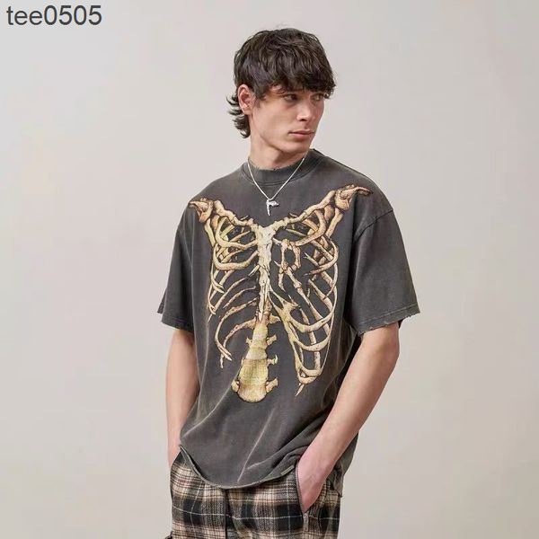 fashion brand repeat high street skeleton washed and worn vintage damaged round neck short sleeve t-shirt, White;black
fashion brand repeat high street skeleton washed and worn vintage damaged round neck short sleeve t-shirt, White;black
