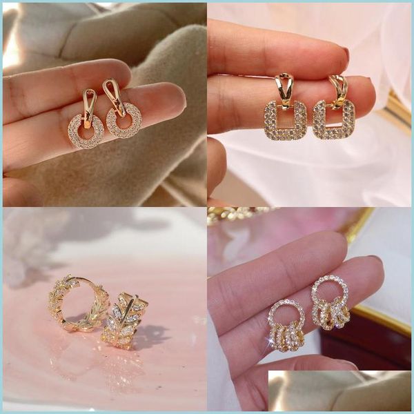 charm exquisite leaves circle stud earrings for women shiny rhinestone charm crystal butterfly flower earring wedding birthday jewelr dhpsi, Golden
charm exquisite leaves circle stud earrings for women shiny rhinestone charm crystal butterfly flower earring wedding birthday jewelr dhpsi, Golden