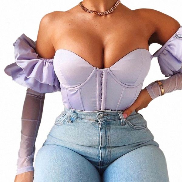 club party stain shirts blouse women 2021 summer autumn ruffles sleeve off shoulder backless padded crop blusas women's blouses r5ah#, White
club party stain shirts blouse women 2021 summer autumn ruffles sleeve off shoulder backless padded crop blusas women's blouses r5ah#, White