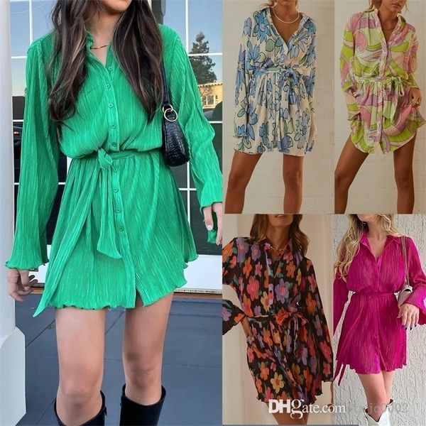 fall casual dress for women new floral printed lace up lapel single breasted cardigan long sleeve shirt dresses, Black;gray
fall casual dress for women new floral printed lace up lapel single breasted cardigan long sleeve shirt dresses, Black;gray