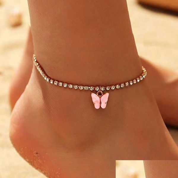 anklets sweet cute butterfly anklet rhinestone crystal bracelet boho beach acrylic anklets for women sandals foot bracelets female je dh50w, Red;blue
anklets sweet cute butterfly anklet rhinestone crystal bracelet boho beach acrylic anklets for women sandals foot bracelets female je dh50w, Red;blue