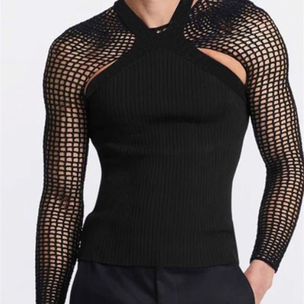 men's tshirts incerun fashion t shirt see through mesh hollow two pieces sets streetwear party nightclub clothing s5xl 220915, White;black
men's tshirts incerun fashion t shirt see through mesh hollow two pieces sets streetwear party nightclub clothing s5xl 220915, White;black