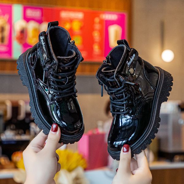 boots kids martin four seasons children pu leather water proof snow brand girls boys winter warm fashion rubber 220915, Black;grey 
boots kids martin four seasons children pu leather water proof snow brand girls boys winter warm fashion rubber 220915, Black;grey