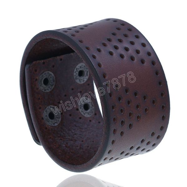 retro triangle hollow hole leather bracelet cuff button adjustable bracelet wristand for men women fashion jewelry, Golden;silver
retro triangle hollow hole leather bracelet cuff button adjustable bracelet wristand for men women fashion jewelry, Golden;silver