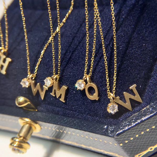 22090112 women's jewelry necklace 0.05ct round diamond 26 letters pendent chocker 40/45cm au750 yellow gold, Silver
22090112 women's jewelry necklace 0.05ct round diamond 26 letters pendent chocker 40/45cm au750 yellow gold, Silver