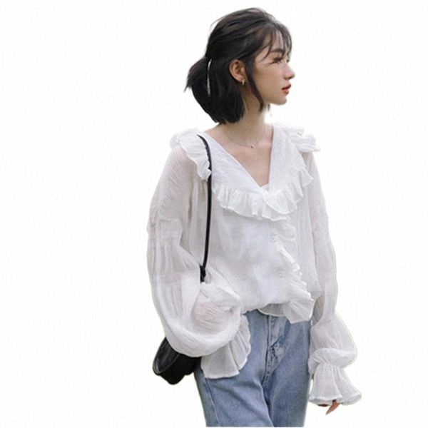 arrivals early autumn white french retro blouse shirt v-neck long-sleeved loose tunic casual lady pullovers women's blouses & shirts f
arrivals early autumn white french retro blouse shirt v-neck long-sleeved loose tunic casual lady pullovers women's blouses & shirts f