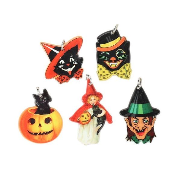 stud pendant necklaces 10 sztuk w stylu vintage halloween charms kreatywny akrylowe dynie czarny wisiorek z kotem dla naszyjnik kolczyki, Golden;silver
stud pendant necklaces 10 sztuk w stylu vintage halloween charms kreatywny akrylowe dynie czarny wisiorek z kotem dla naszyjnik kolczyki, Golden;silver