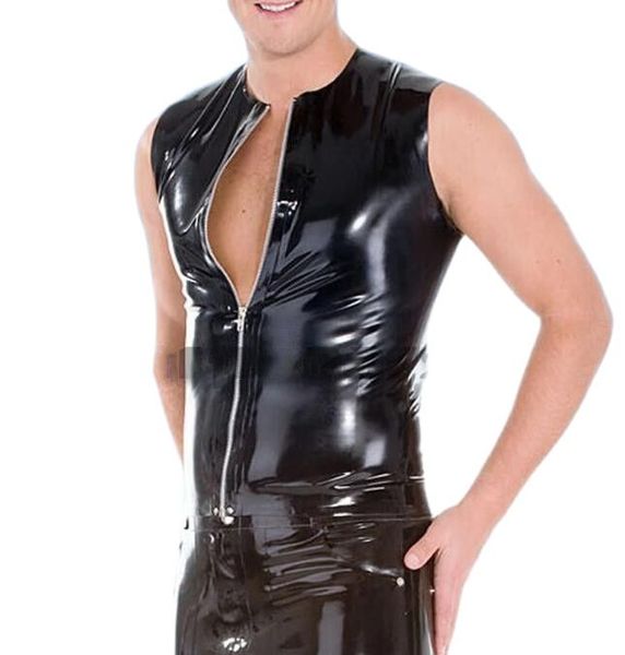 fashion catsuit costumes pvc faux leather black mens shiny tank t-shirt fetish exotic tank front zipper
fashion catsuit costumes pvc faux leather black mens shiny tank t-shirt fetish exotic tank front zipper