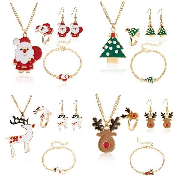 stud wedding jewelry sets 5pcs set christma alloy set santa elk bell earrings necklace bracelet decor xmas accessories gift for girl 220914, Golden;silver
stud wedding jewelry sets 5pcs set christma alloy set santa elk bell earrings necklace bracelet decor xmas accessories gift for girl 220914, Golden;silver