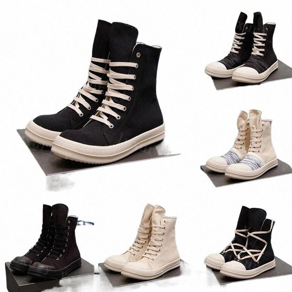 designer rick boots men women sneakers high owen booties black lace up boot breathable canvas shoes with box 22lu#
designer rick boots men women sneakers high owen booties black lace up boot breathable canvas shoes with box 22lu#