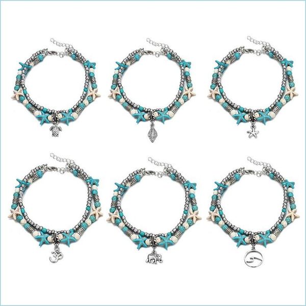 anklets 7 styles summer beach turtle shaped charm rope string anklets for women ankle bracelet woman sandals on the leg chain foot je dhtgo, Red;blue
anklets 7 styles summer beach turtle shaped charm rope string anklets for women ankle bracelet woman sandals on the leg chain foot je dhtgo, Red;blue