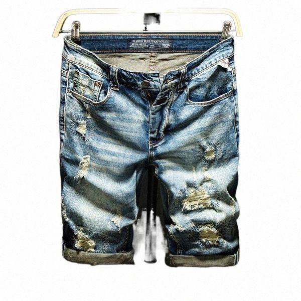 men's shorts men designer denim knee length streetwear retro ripped hole slim stretch hip hop male jeans f4dn#, White;black
men's shorts men designer denim knee length streetwear retro ripped hole slim stretch hip hop male jeans f4dn#, White;black