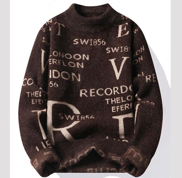 men's sweaters knitted oversized pullovers sweaters korean fashion clothing knit men harajuku clothes long sleeve, White;black
men's sweaters knitted oversized pullovers sweaters korean fashion clothing knit men harajuku clothes long sleeve, White;black