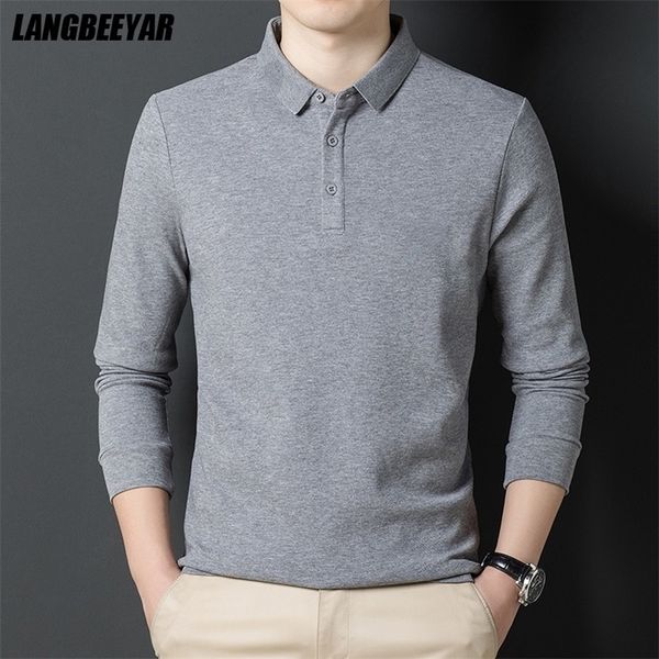 men's polos grade fashion designer brand luxury polo shirt 100% cotton casual long sleeve solid color clothes 220915, White;black
men's polos grade fashion designer brand luxury polo shirt 100% cotton casual long sleeve solid color clothes 220915, White;black