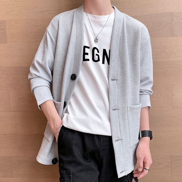 men's wool blends sweater coat men fashion clothing cardigan sweater men spring and autumn lightweight korean fashion coat streetwear c, Black
men's wool blends sweater coat men fashion clothing cardigan sweater men spring and autumn lightweight korean fashion coat streetwear c, Black