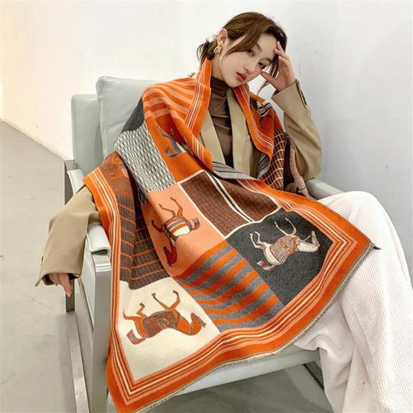 2020 winter scarf women cashmere scarf new fashion warm foulard lady horse scarves multicolor thick soft shawls wraps199y, Blue;gray
2020 winter scarf women cashmere scarf new fashion warm foulard lady horse scarves multicolor thick soft shawls wraps199y, Blue;gray