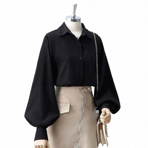 design sense japanese lantern sleeve shirt female 2021 spring loose black and white lapel retro ear strap women's blouses & shirts c2ci
design sense japanese lantern sleeve shirt female 2021 spring loose black and white lapel retro ear strap women's blouses & shirts c2ci