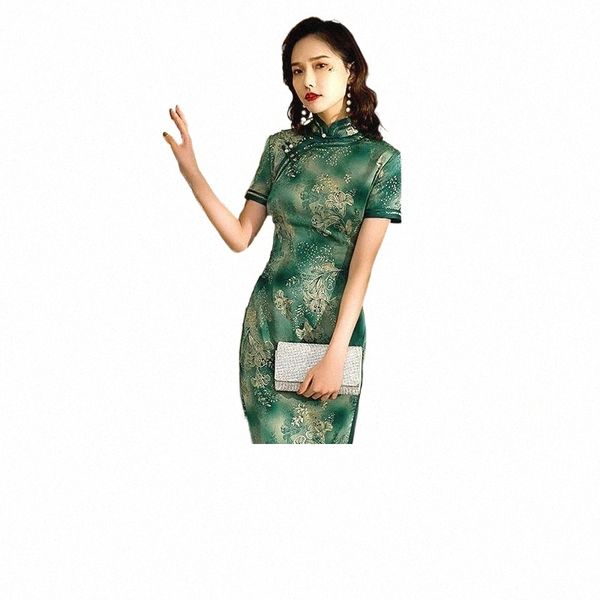 sheng coco green silk hualuo chinese dress with beading breathable qipao long dresses summer oriental style dresses qi plus size q9jm#, Red
sheng coco green silk hualuo chinese dress with beading breathable qipao long dresses summer oriental style dresses qi plus size q9jm#, Red